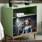 Alice in Wonderland met de Cheshire Cat Tissuepapier