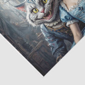 Alice in Wonderland met de Cheshire Cat Tissuepapier (Detail)