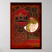 Alice in Wonderland met "de kat van Cheshire" Poster (Voorkant)