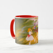 Alice in Wonderland met de Mok Coffee Cateronder (Voorkant links)