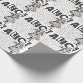 Alice in Wonderland met Drink-ik-flessentrommel Cadeaupapier (Hoek)