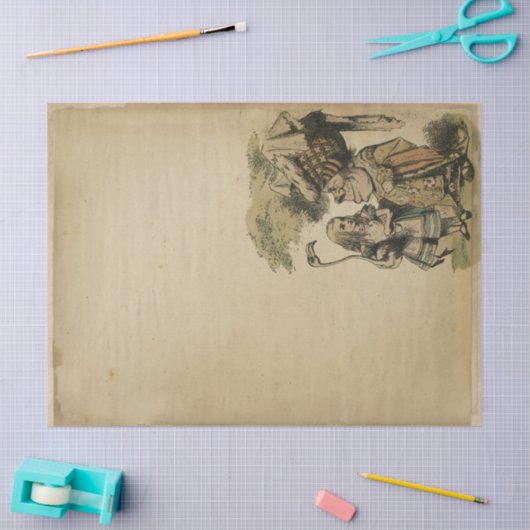 Alice in Wonderland met Duchess-ontkoppeling Tissuepapier (Craft)