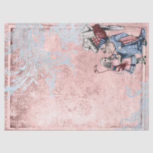 Alice in Wonderland met Duchess Pink Decoupage Tissuepapier