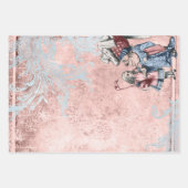 Alice in Wonderland met Duchess Pink Inpakpapier Vel (Voorkant)