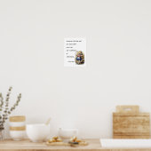 Alice In Wonderland Met Flamingo Avontuur Citaat Poster (Keuken)