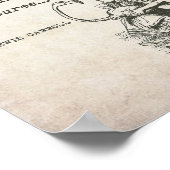 Alice In Wonderland Met Flamingo Avontuur Citaat Poster (Hoek)