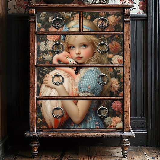 Alice in Wonderland met flamingo Tissuepapier