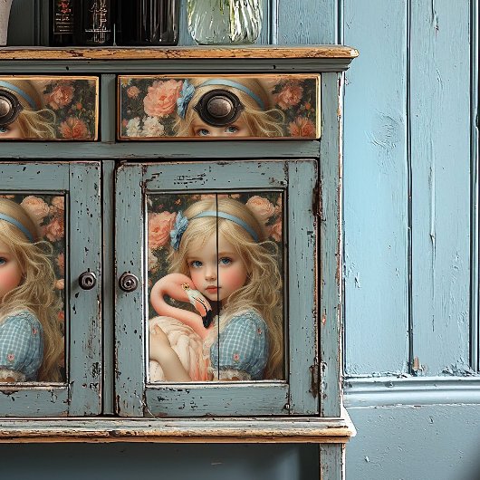 Alice in Wonderland met flamingo Tissuepapier