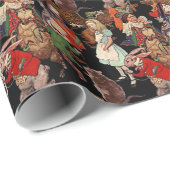 Alice in Wonderland met Friends Illustration Cadeaupapier (Rol Hoek)