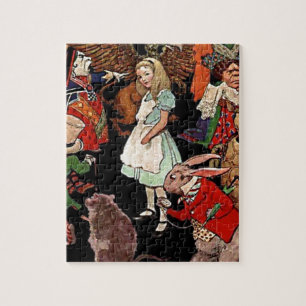 Alice in Wonderland met Friends Illustration Legpuzzel