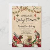 Alice in Wonderland met kerstBaby shower Kaart (Voorkant)