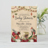 Alice in Wonderland met kerstBaby shower Kaart (Staand voorkant)