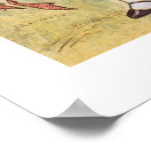 Alice in Wonderland met koningin van het hart Poster (Hoek)