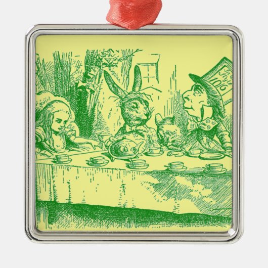  Alice in Wonderland Metalen Ornament (Voorkant)