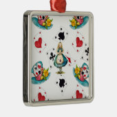 Alice in Wonderland Metalen Ornament (Rechts)