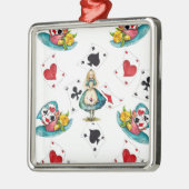 Alice in Wonderland Metalen Ornament (Links)