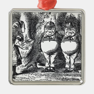 Alice in Wonderland Metalen Ornament