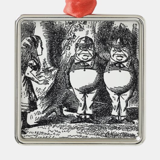 Alice in Wonderland Metalen Ornament (Voorkant)