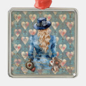 Alice in Wonderland Metalen Ornament (Voorkant)