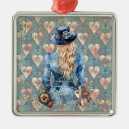 Alice in Wonderland Metalen Ornament