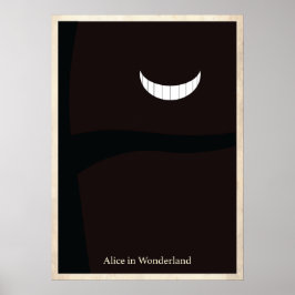 Alice in Wonderland Minimalistisch Poster
