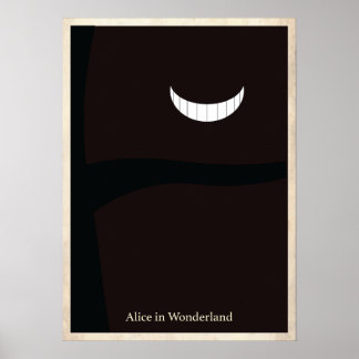 Alice in Wonderland Minimalistisch Poster
