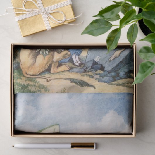  Alice in Wonderland Mock Turtle Decoupage Tissuepapier (Geschenk)