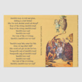 Alice in Wonderland Mock Turtle Soep Song Tissuepapier (Voorkant)