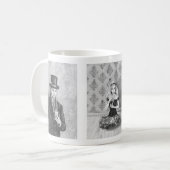 Alice in Wonderland Mok Mad Hatter Mok Witte Rabbi (Voorkant links)