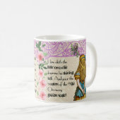 Alice in wonderland, mok met dubbele citaten,  (Voorkant rechts)