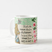 Alice in wonderland,  mok met dubbele prijsopgave (Voorkant links)