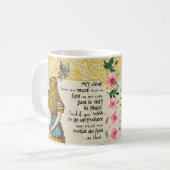 Alice in wonderland, mok van geschenk met dubbele  (Voorkant links)