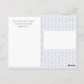 Alice in Wonderland Monogram Crest Uitnodiging (Achterkant)