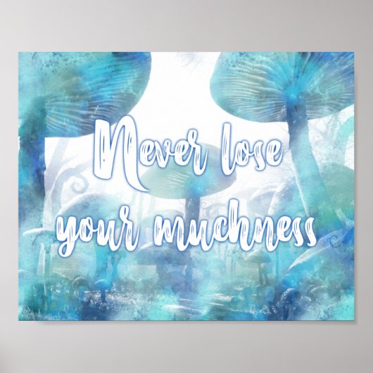 Alice in Wonderland Muchness Horizontal Print (Voorkant)