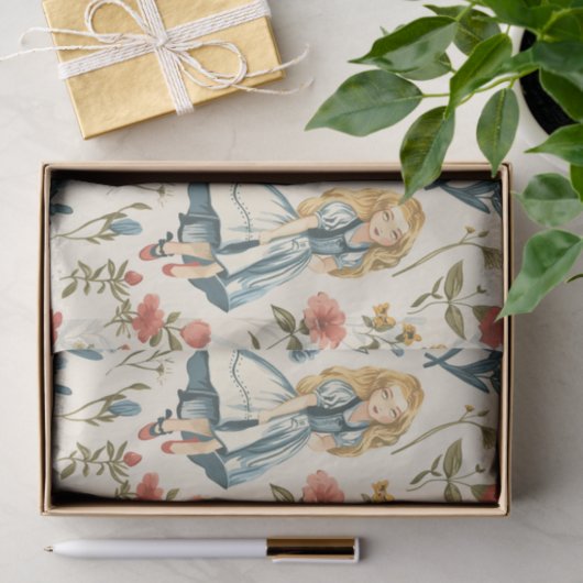  Alice in Wonderland Mushroom Decoupage Tissuepapier (Geschenk)
