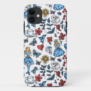  Alice in Wonderland Naadloze Patroon Case-Mate iPhone Case