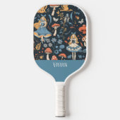  Alice in Wonderland Naadloze Patroon Pickleball Paddle (Voorkant)