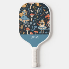 Alice in Wonderland Naadloze Patroon Pickleball Paddle