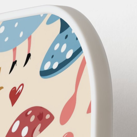 Alice in Wonderland Naadloze Patroon Pickleball Paddle (Links Detail)