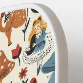  Alice in Wonderland Naadloze Patroon Pickleball Paddle (Links Detail)