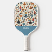 Alice in Wonderland Naadloze Patroon Pickleball Paddle (Voorkant)