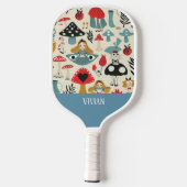 Alice in Wonderland Naadloze Patroon Pickleball Paddle (Achterkant)