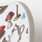 Alice in Wonderland Naadloze Patroon Pickleball Paddle (Links Detail)