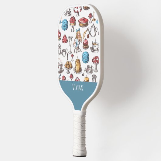  Alice in Wonderland Naadloze Patroon Pickleball Paddle (Links)