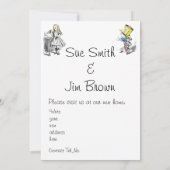 Alice in Wonderland New Home Announcement Card Kaart (Achterkant)