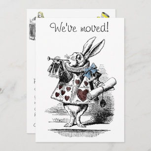 Alice in Wonderland New Home Announcement Card Kaart
