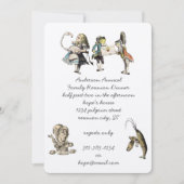 Alice in Wonderland nodigt uit voor de avondeten Kaart (Voorkant)