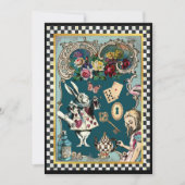 Alice in Wonderland Note Kaart (Voorkant)