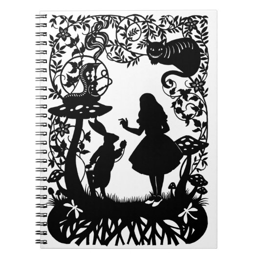 Alice in Wonderland Notitieboek (Voorkant)