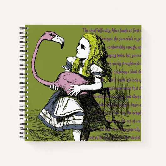 Alice in Wonderland Notitieboek (Voorkant)